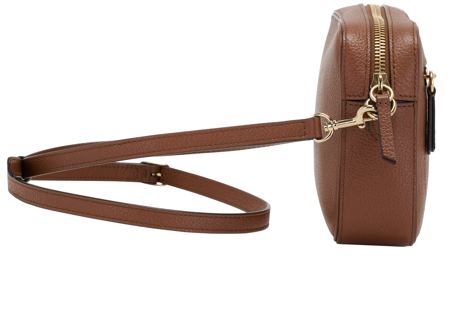Mini Camera Bag, &pound;395, Handbags, Brown, Leather, Side view